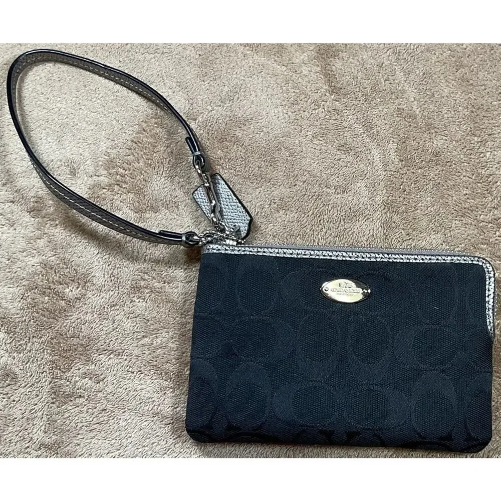 Coach black signature